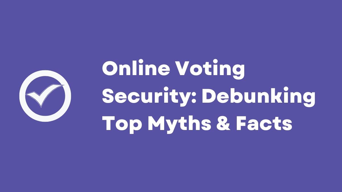 A vibrant, futuristic graphic depicting a digital shield protecting a ballot box and a voting screen, with various cyber threat icons (like locks and malware symbols) being deflected, illustrating the robust security measures in place for online voting.