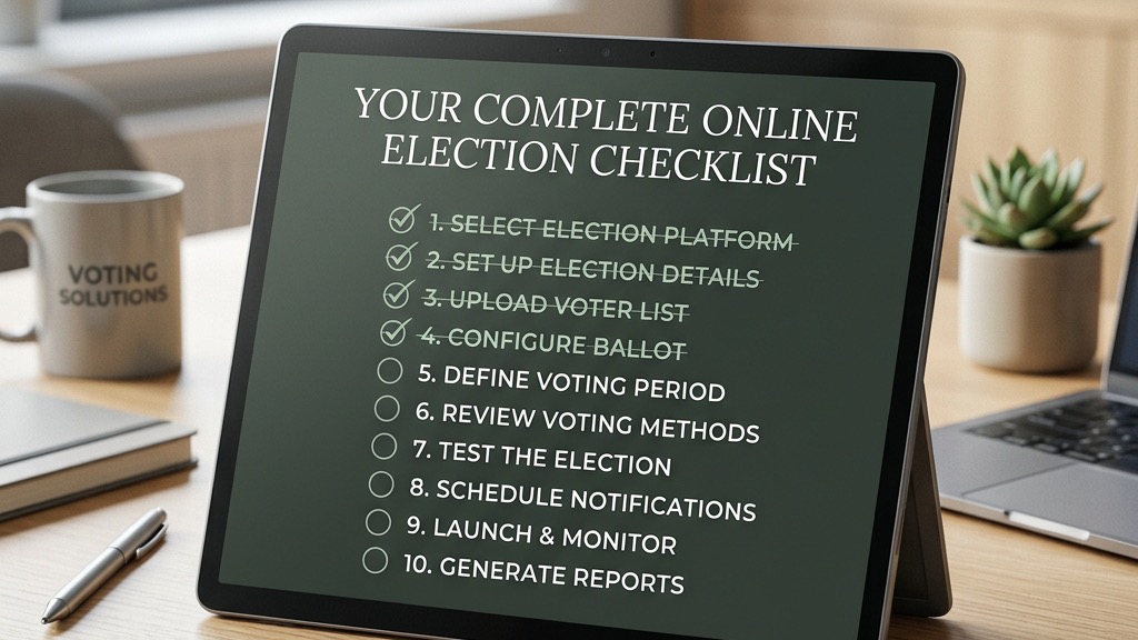 Your Complete Online Election Checklist