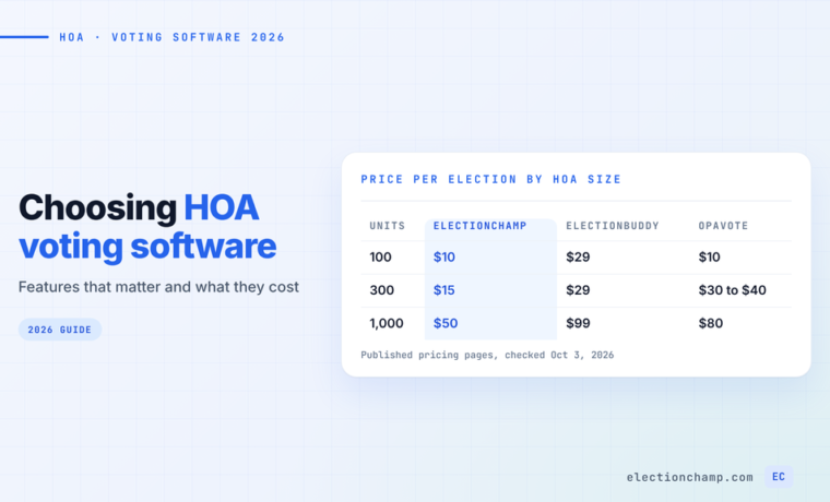 Best HOA Voting Software in 2026: What to Look For