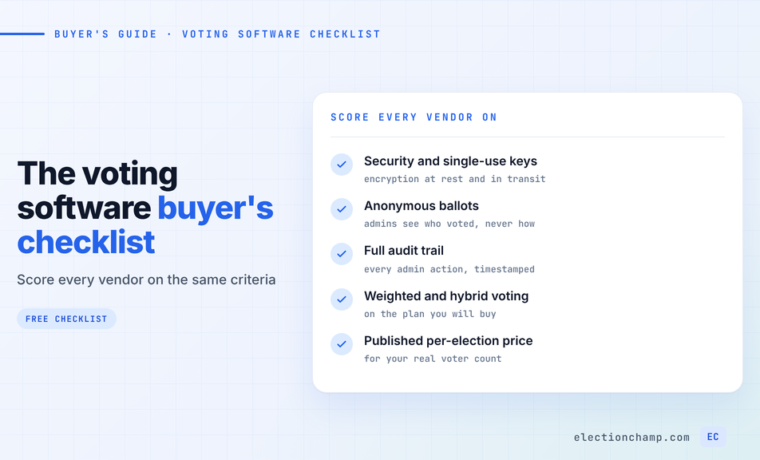 How to Choose an Online Voting Platform: Buyer’s Checklist
